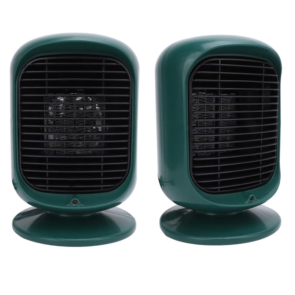 Riscaldatore da scrivania 1200W, Riscaldatore elettrico da tavolo, Riscaldamento PTC Grafene, Controllo temperatura a 2 velocità