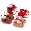 Kids Baby Boys Girls Xmas Christmas Slippers Winter Warm Indoor Slip On Shoes