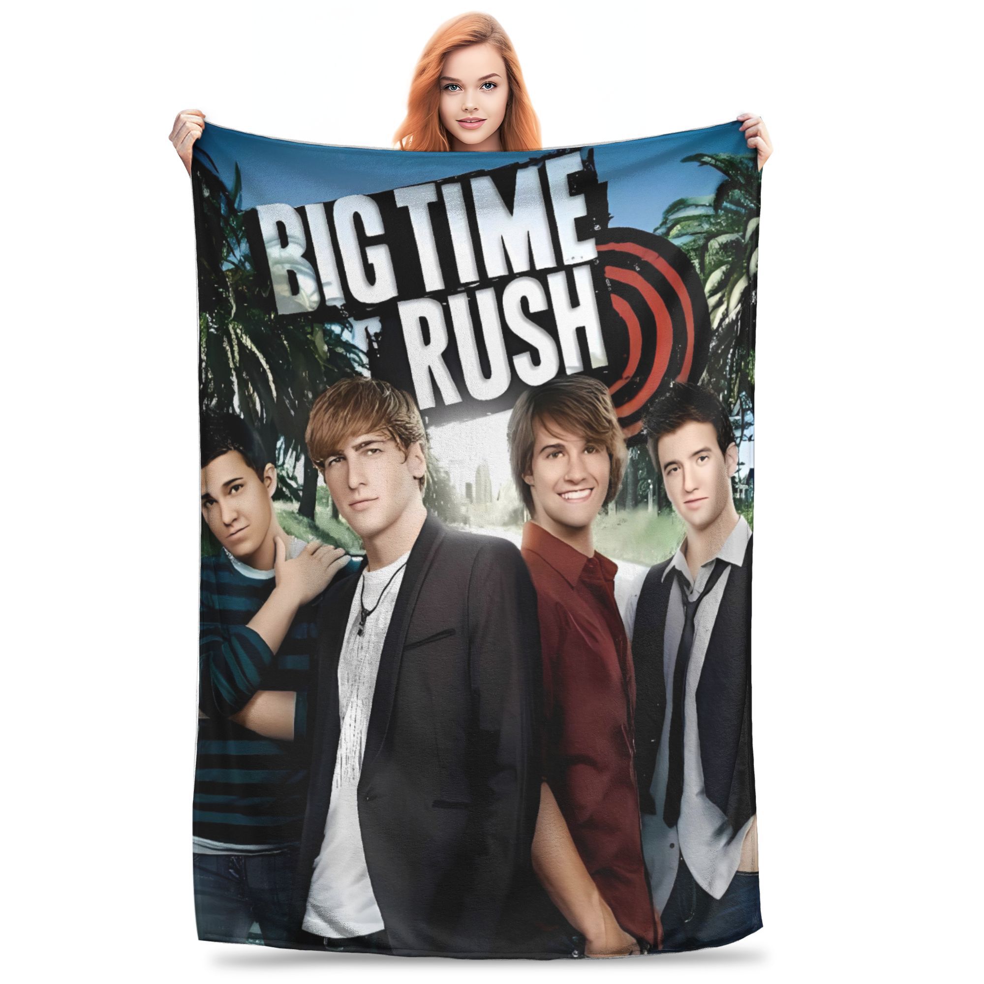 BTR In Real Life Worldwide 2025 Tour Throw Blanket Flannel Bedspread For Couch Chair Fashion Sofa Bed Cover 75x90cm