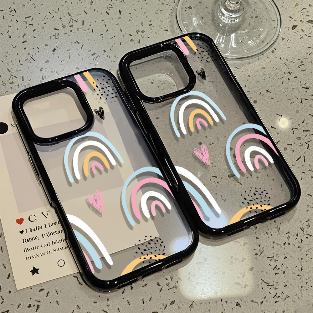 Acrylic Phone Case for iPhone 11 12 13 14 Pro 12 14 16 Pro Max for Samsung A16 A36 A56 S24 FE High-quality Painted Anti-fall Mobile Phone Case