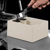 Anti Slip Base Coffee Knock Box Rectangular Coffee Knocking Slag Bucket  Barista