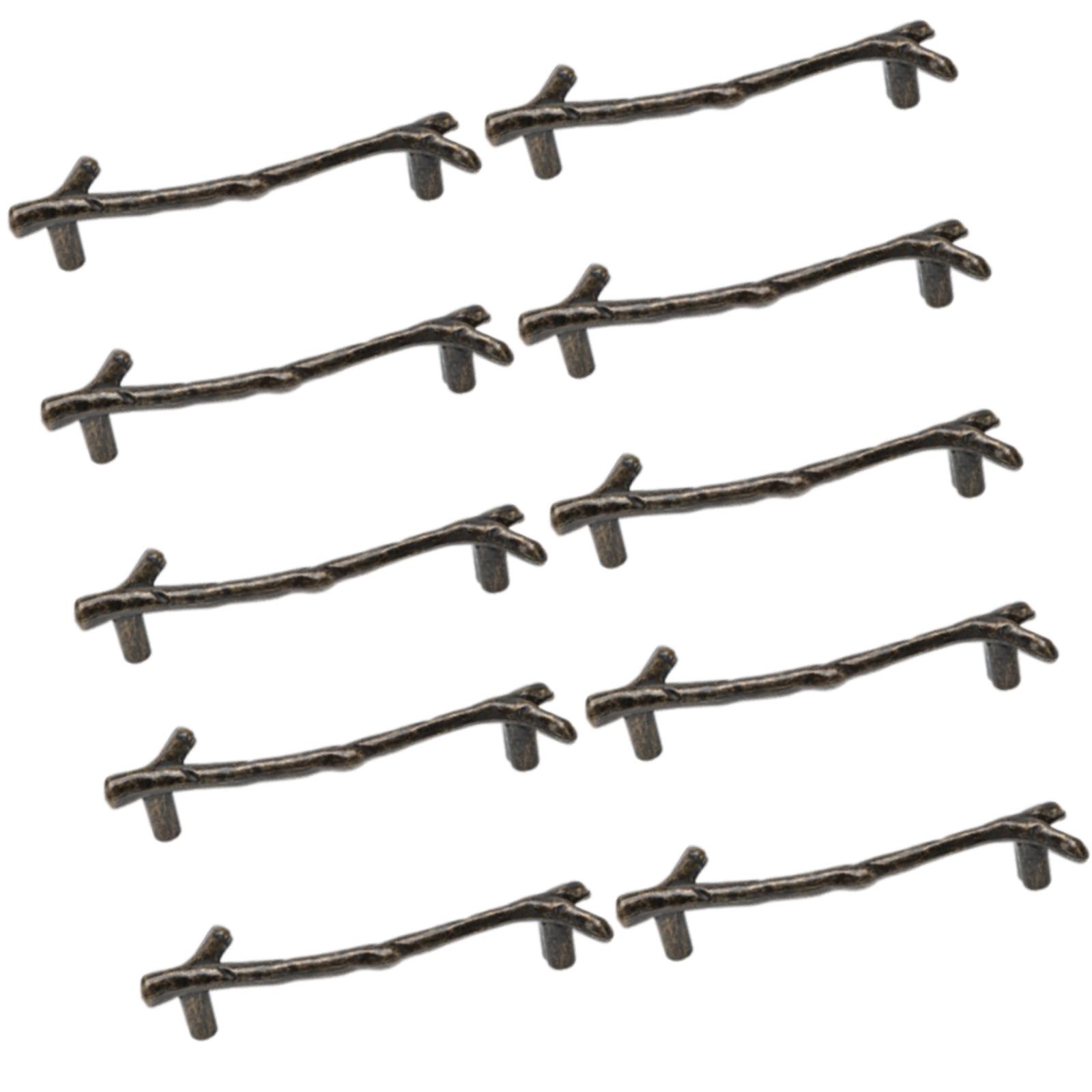 

Набор из 10 элегантных дверных ручек яркого золотого цвета, портативные прочные ручки для шкафов, комодов и обувных шкафов B