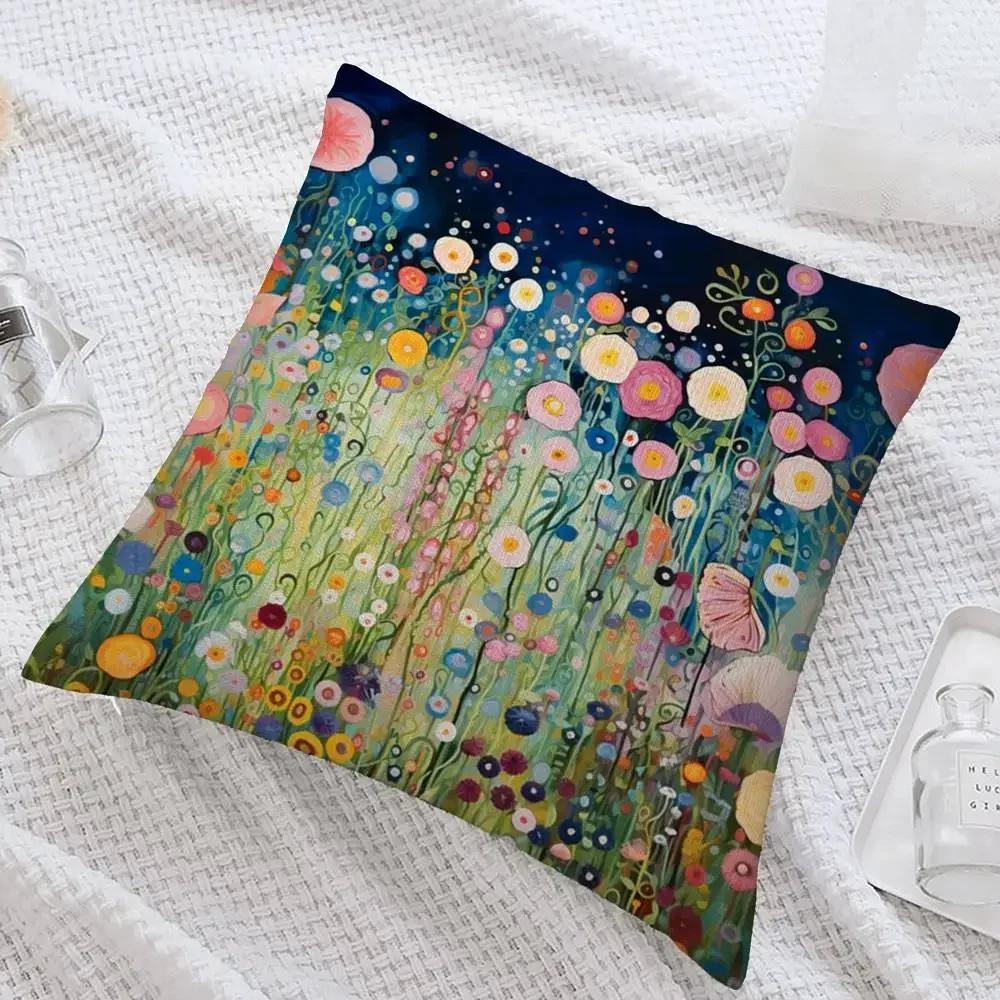 Wildflower Pillow Case High Quality Home Textile Double-sided Printing Short Plush Cushion Decoration Pillow Cover