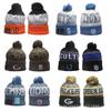 Unisex Strickmütze mit Stickerei aus Baumwoll-Leinen-Mischung Warme Wintermütze Verstellbare Passform Streetwear-Stil