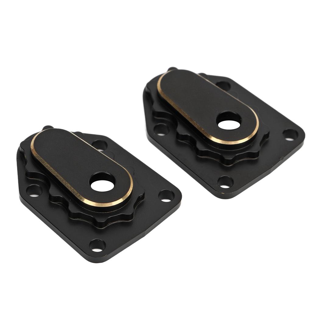 2PCS RC Steering Knuckle Portal Covers Brass Outer Portal Drive Housing Cover for Axial 118 UTB18