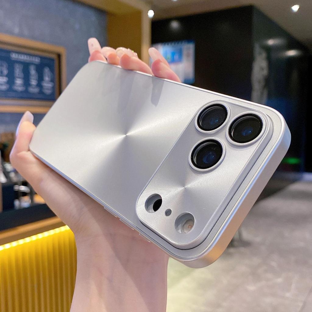 Laser Aurora CD Pattern Matte Case For iPhone 17 Air 16 15 14 13 12 11 Pro Max Plus Shockproof Glass Lens Bumper Phone Cover