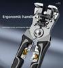 Professional-Grade Automatic Wire Stripper and Crimping Pliers - Electrician's Multi-functional Tool, No Adjustment Needed