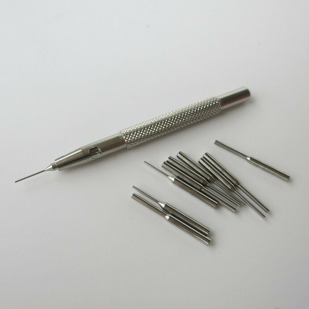 0.5mm-1.6mm Bit Stainless Steel Watch Band Link Remover Bracelet Remover Pin Punch Tool 9 In 1 Watch Accessories