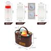 Camping Spice Containers Portable Plastic Multifunction Empty Spice Containers Set with Storage Bag