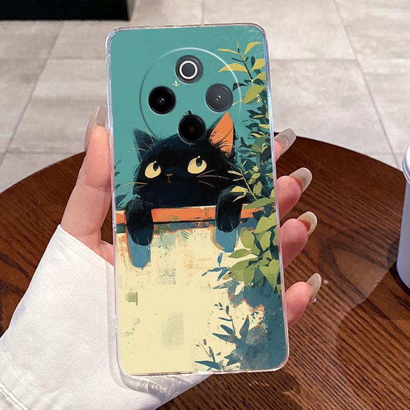 Jelly Casing For Vivo Y300 Pro Y300 Pro+ T4 Capa Clear Silicone Soft TPU Back Cover For Vivo IQOO Z10 Cute Rabbit Cat Phone Case