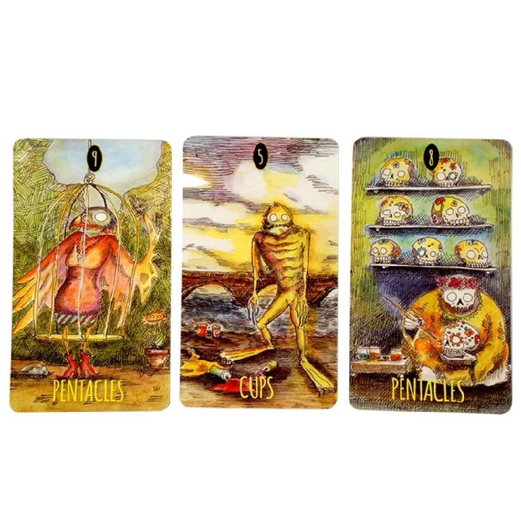 Jeu de société de divination Terre d'Ombre Mystérieuse Cartes de Tarot Édition Complète Anglaise