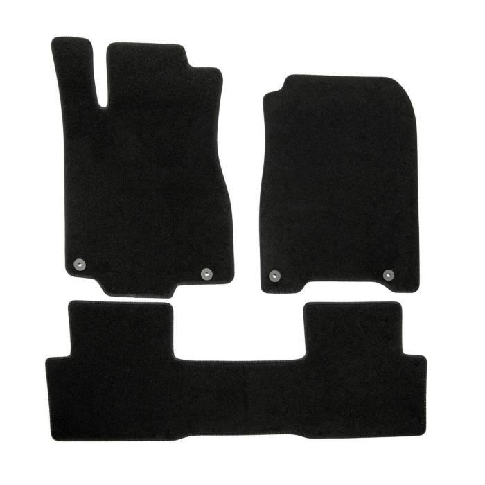 Tapis de sol - Honda - CRV 2012-2016 - 4 pièces - Velours imperméable - Antidérapant