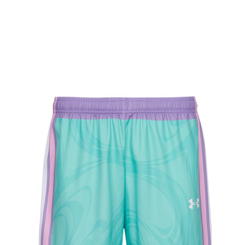 Under Armour Casual Breathable Color Block Versatile Loose Fit Sports Shorts Unisex Shorts Emerald 25500228-361