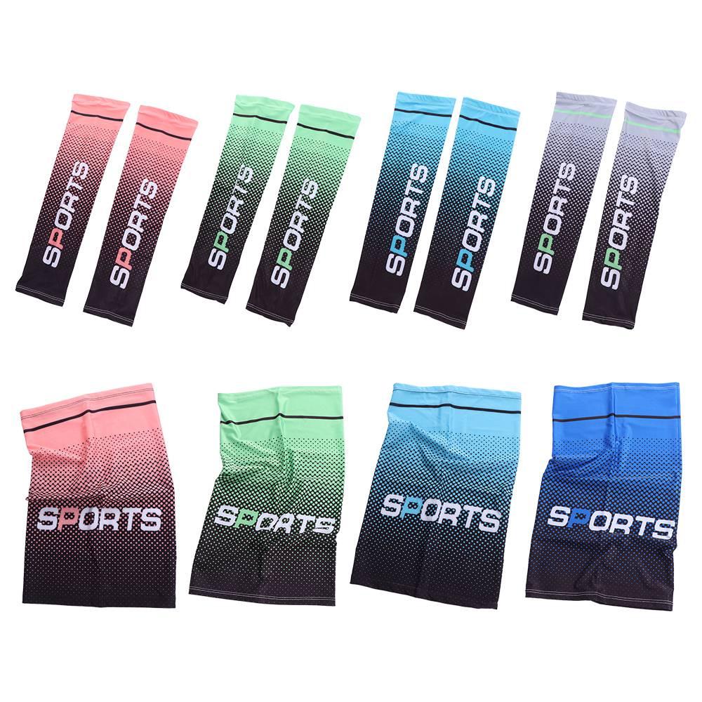 Outdoor Cycling Arm Sleeves Sunscreen Headscarf UV Protection Ice Sleeves Sports Cooling Sleeves