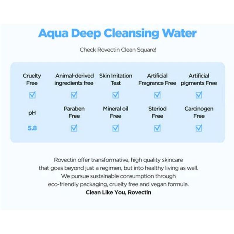 ROVECTIN Aqua Deep Cleansing Water