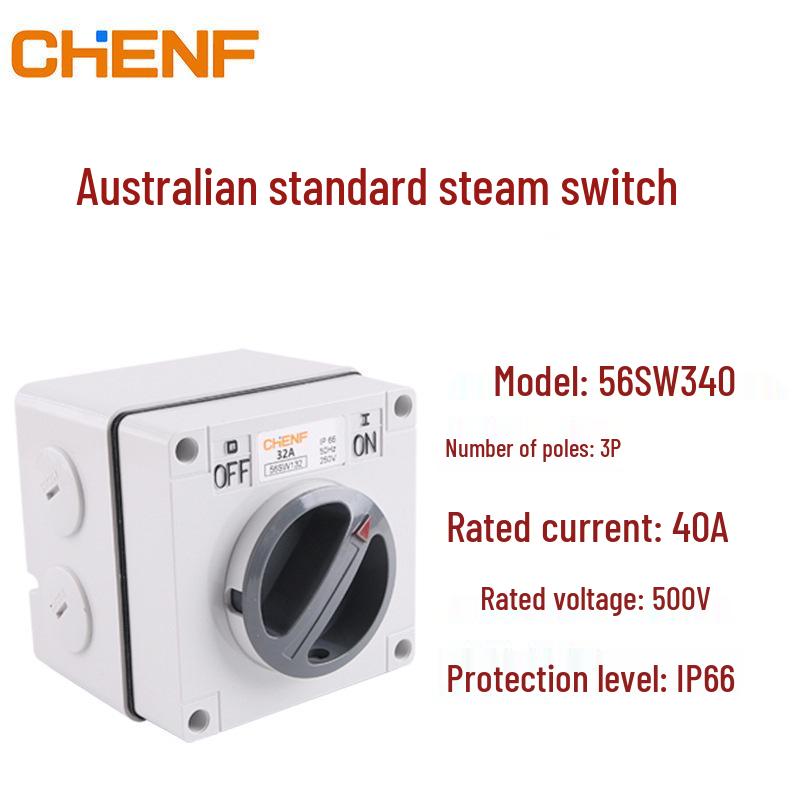 Australian Outdoor Waterproof Single-Phase/Three-Phase Knife Switch - Load Disconnection On-Off Rotary Switch