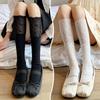 Lolita Ladies Lace Long Socks Autumn and Winter Warm Knee Sexy Lace Knee High Stockings Over Knee Thigh Stockings Boot Socks