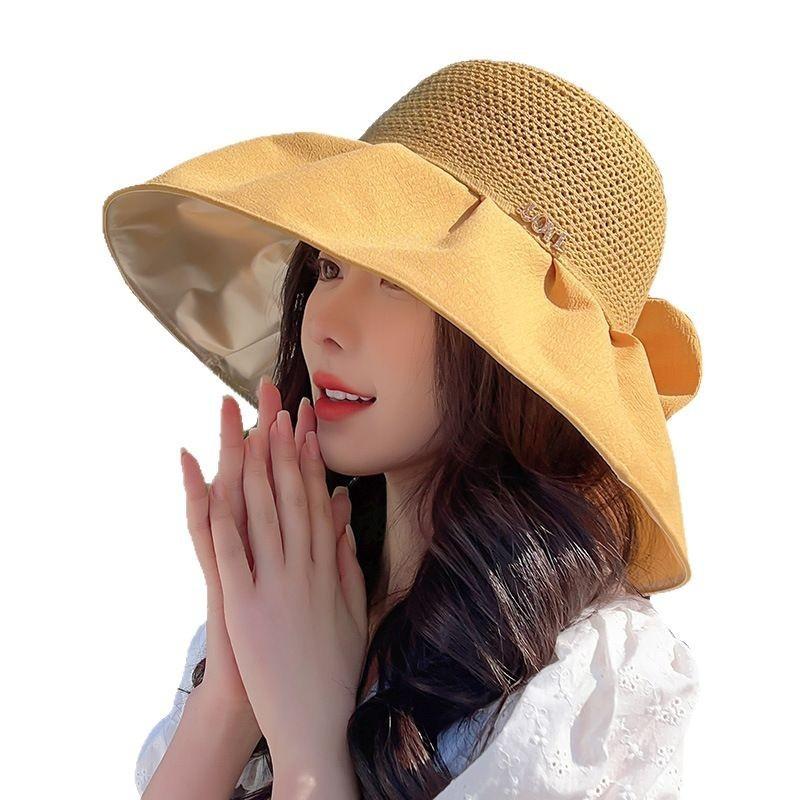 Cotton Sun Hat For Women With Large Brim Sun Protection For Beach Outdoor Sunshade