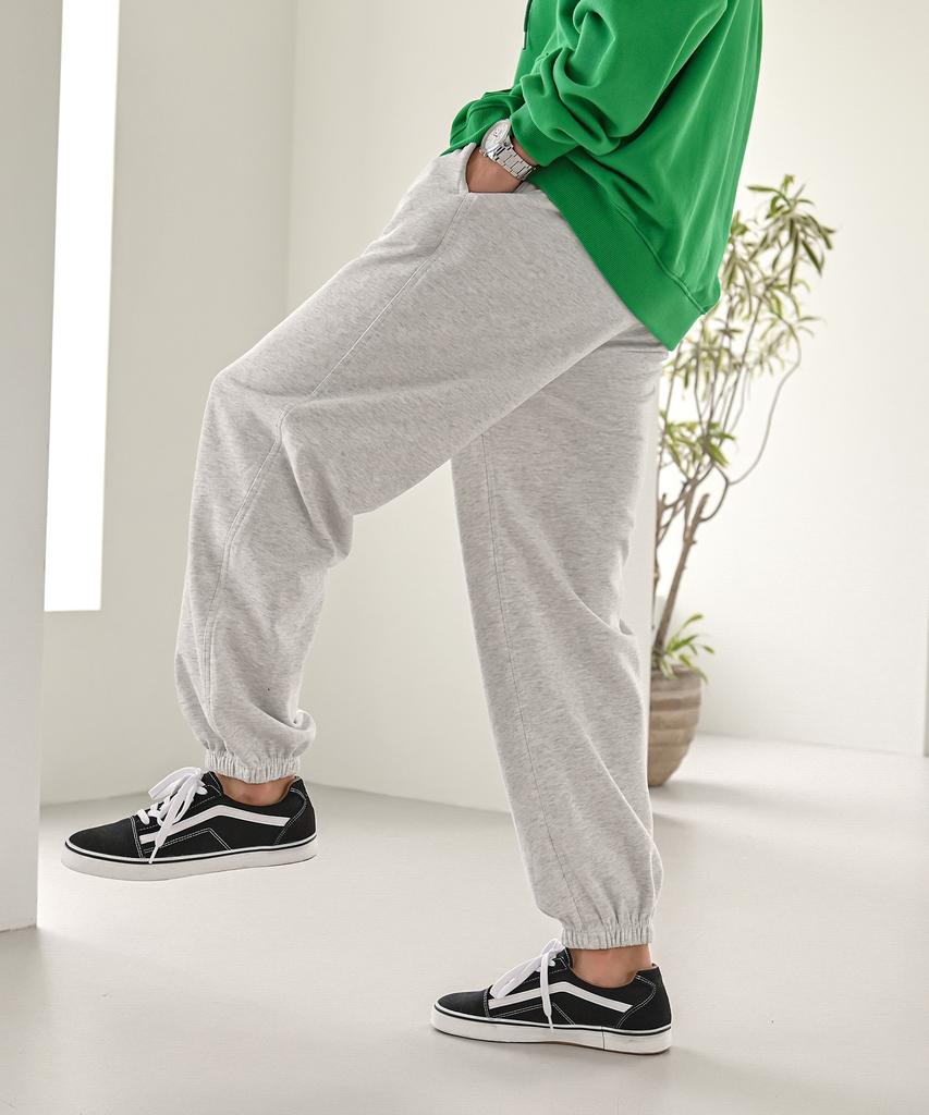 Jikeulib Elastic Waist Wide Jogger Training Sweatpants