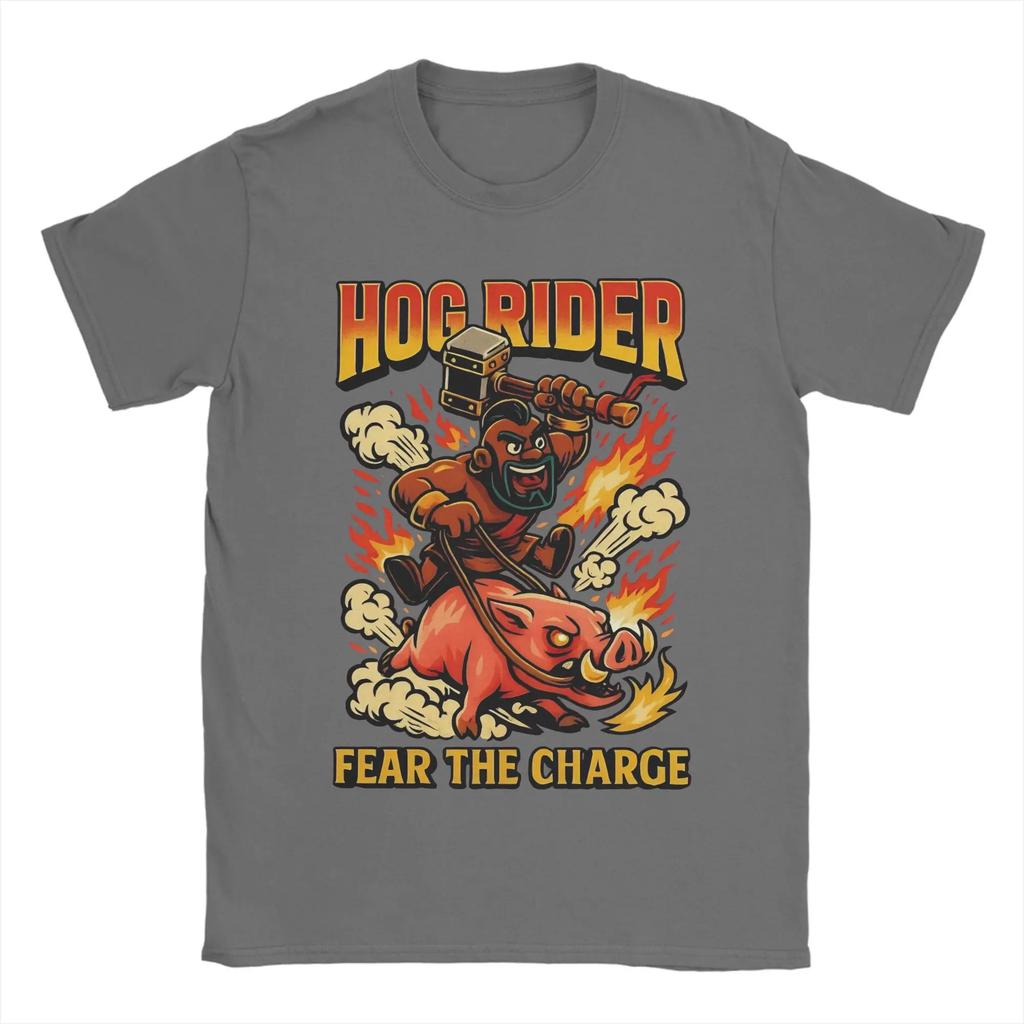 Men Women TShirt Hog Rider Clashes Royaleds Funny Cotton Tees Short Sleeve T Shirt Crewneck Tops Birthday Present
