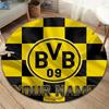 Borussia Custom Name Round Area Rug,Carpet Rug for Living Room Bedroom Sofa Playroom Decor,Non-slip Floor Mat