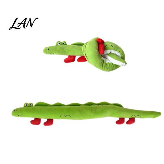 Molar Teeth Cleaning Toys for Dogs 40 Inch Extra Long Plush Squeaky Dog Toy, Soft Cartoon Crocodile Duck Durable Chew Companion Aggressive Chewers