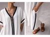 Damen Freizeit Langes Maxikleid mit kurzen Ärmeln - Neue Frühling/Sommer Kollektion