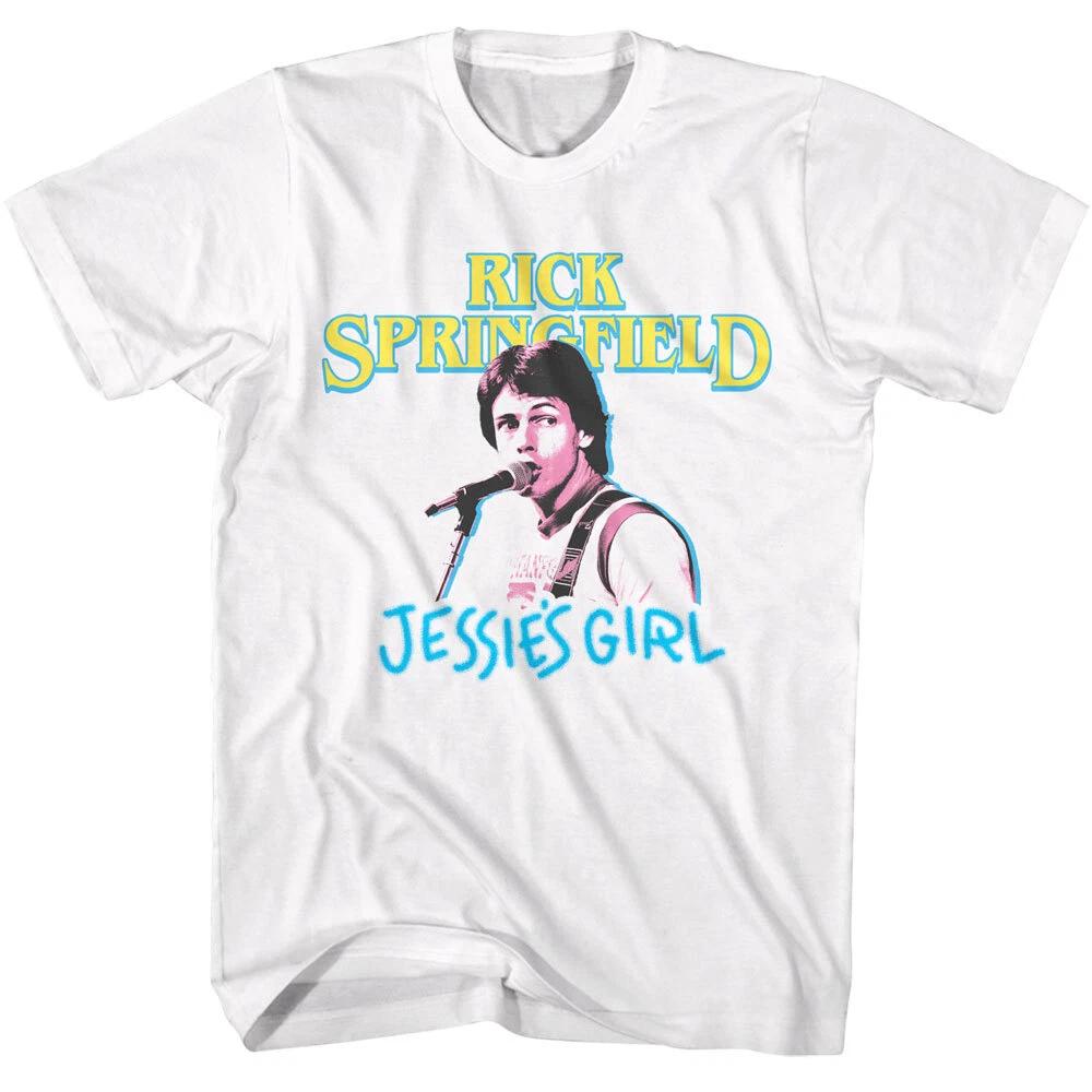 Rick Springfield Jessie s Girl Live On Stage Men s T Shirt Rock Music S