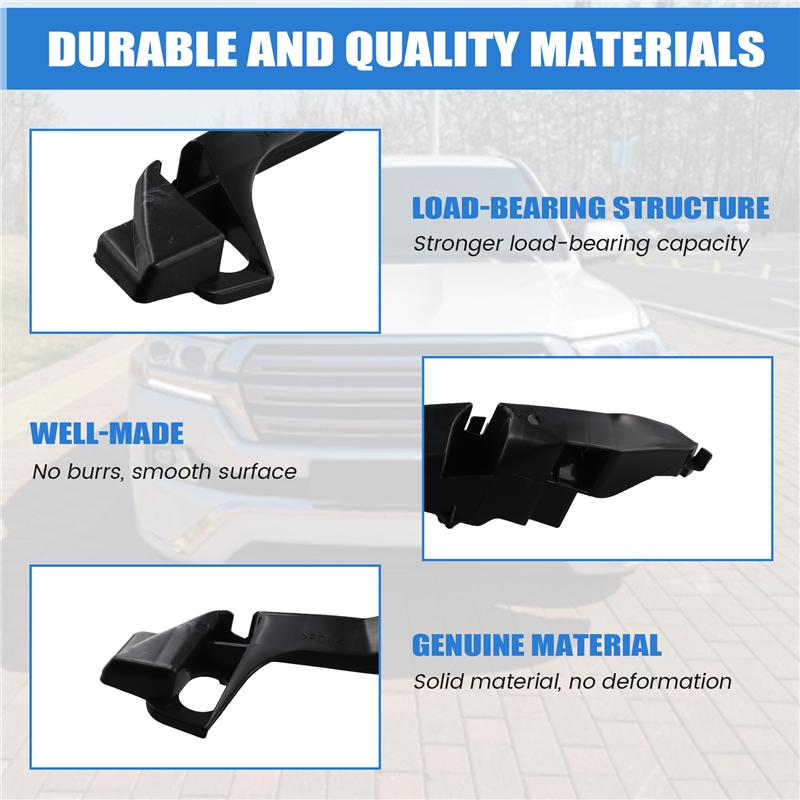 1 Pair Front Bumper Support Bracket 52116-60131 52115-60071 For Toyota Land Cruiser Prado 120 2002-2009