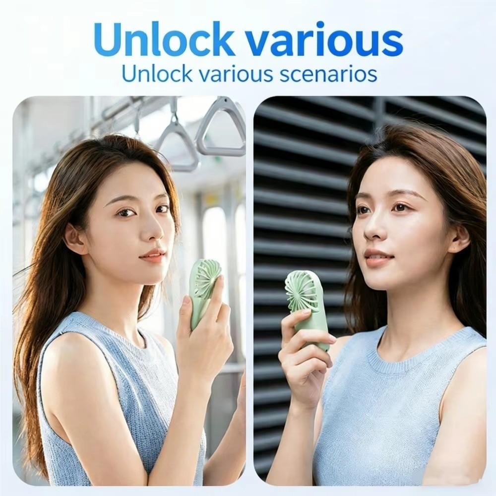 5-speed Wind Mini Handheld Fan Ultra-Thin Pocket Fan Portable Handheld Small Fan