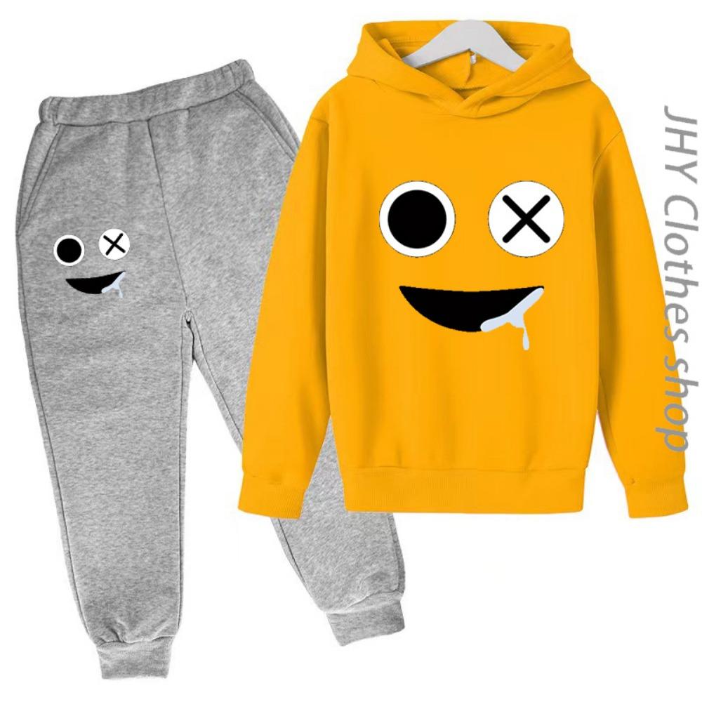 Children Set Boys Girls Kids Clothing Sweatshirt 3-12 Years Toddler Printing Spring Sports Leisure Time Hoodies