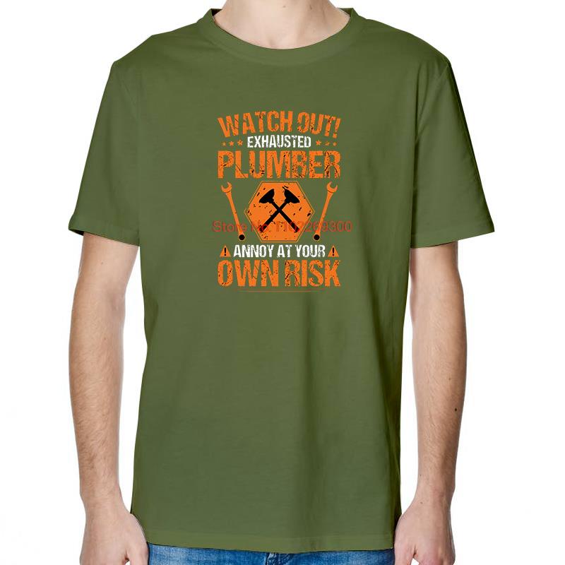 Plumber Plumbing Plunger Watch Out Funny Graphic T Shirts Fashion Summer Cotton New Shirts And TShirts Unisex Print T Shirt