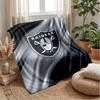 Las Vegas Raiders Flanell Fleece Decke Gemütlich Warm Überwurfdecke für Sofa Bett Reisen Ganzjahresnutzung