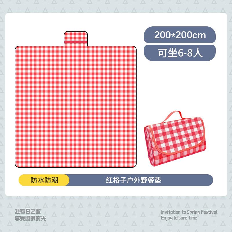 Outdoor waterproof and moisture-proof picnic mat Spring outing Outdoor camping Portable picnic mat outing 200*200