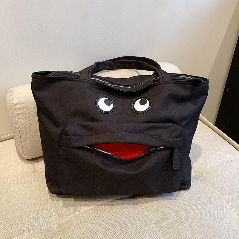 

Смешная сумка-тоут большой вместимости, новинка, женская уникальная сумочка, сумка чёрный