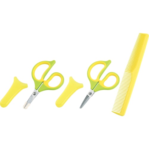 kai smiley baby baby haircut set  with cap and comb