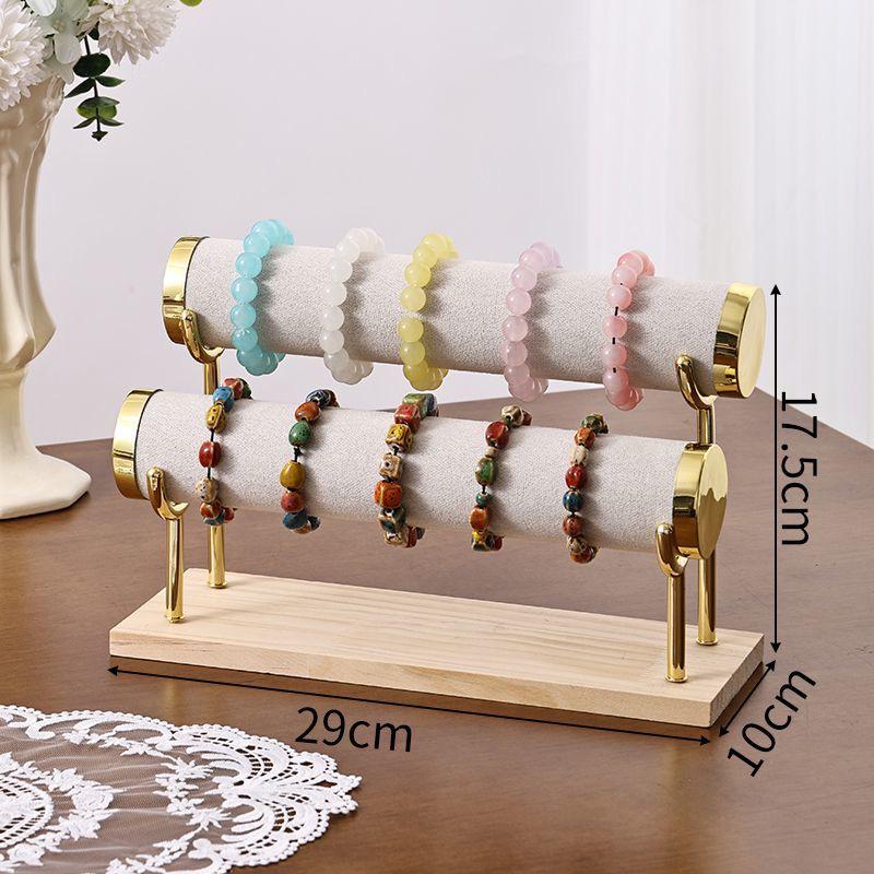 Premium Solid Wood Triple Layer Jewelry and Bracelet Display Stand