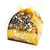25/50/100pcs Laser Hollow Cut Wedding Candy Boxes with Thank You Tag Valentine's Day Gift Chocolate Packaging Box Party Favors