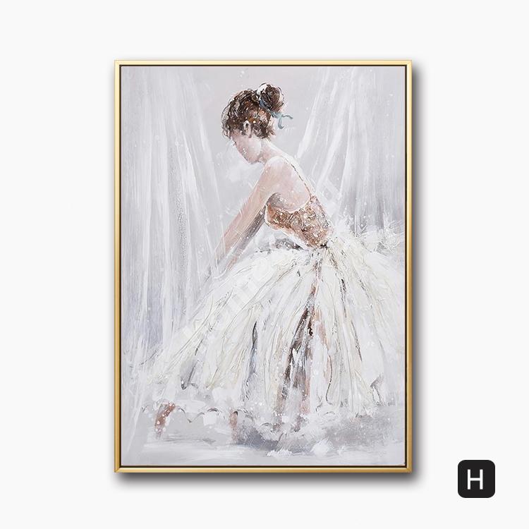 Modern Canvas Painting Ballet Girl Poster Dancing Girl Posters and Prints for Living Room Bedroom Home Decor Wall Art Cuadros