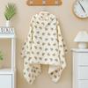 Infant Hooded Towel Gauze-Cotton Breathable Bathrobe Print Summer Sun-proof Cloak Bath Towel Gender Neutral Soft Towel