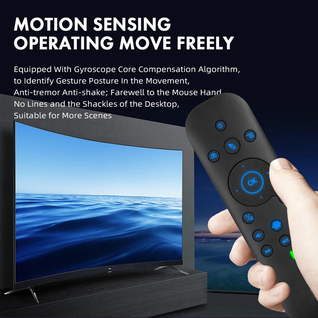 2.4G Dual Mode Voice Remote with Keypad 6- Gyroscope for TV BOX PC