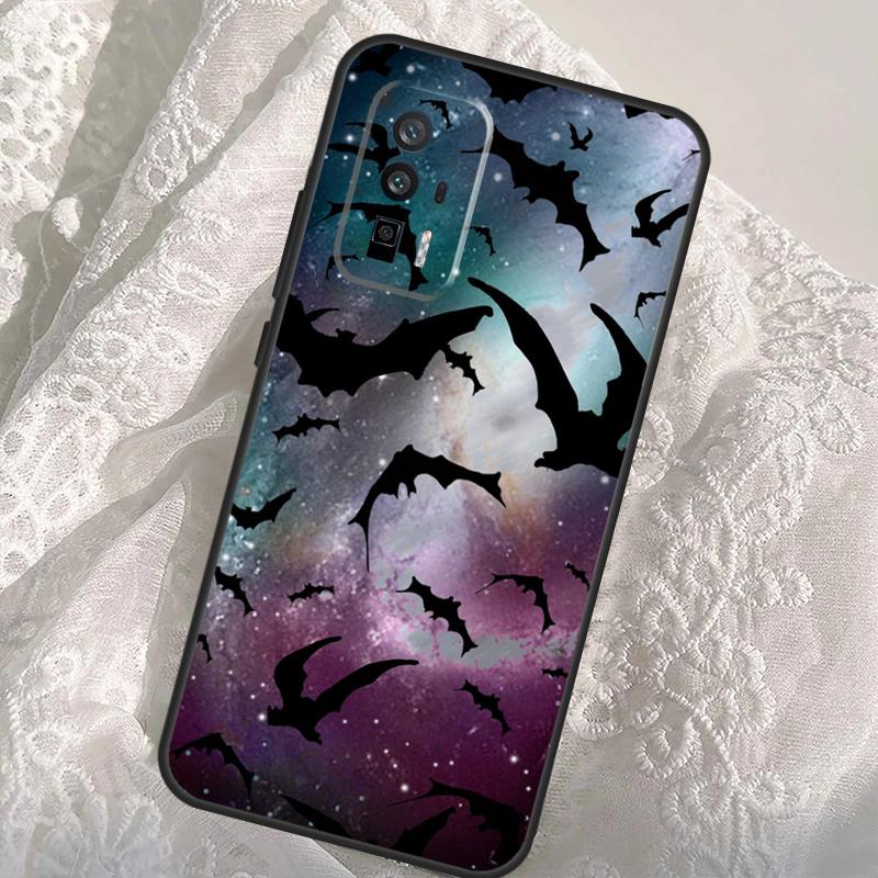 Vampire Bats Full Moon Halloween Case For Xiaomi 14T Pro 13T 12T 11T 13 14 Ultra POCO F6 Pro M6 M5s F3 F5 X3 X5 X6 Pro Cover