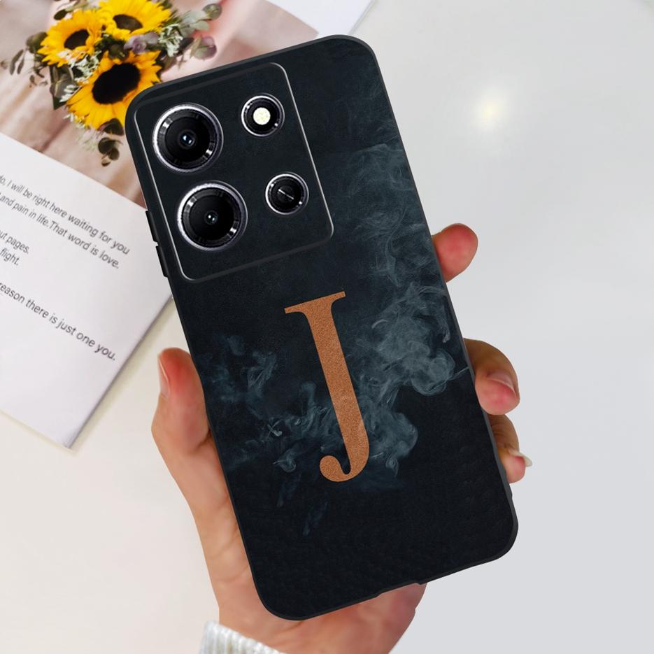 For Infinix Note 30i Case X6716 Luxury Letters Back Cover Soft Silicone Phone Case For Infinix Note 30 Pro Note30 Note30i Bumper