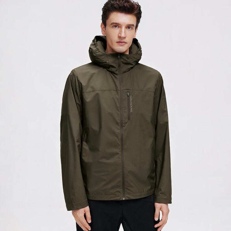 Navigare Men's Casual Inflatable Collar Long Sleeve Jacket
