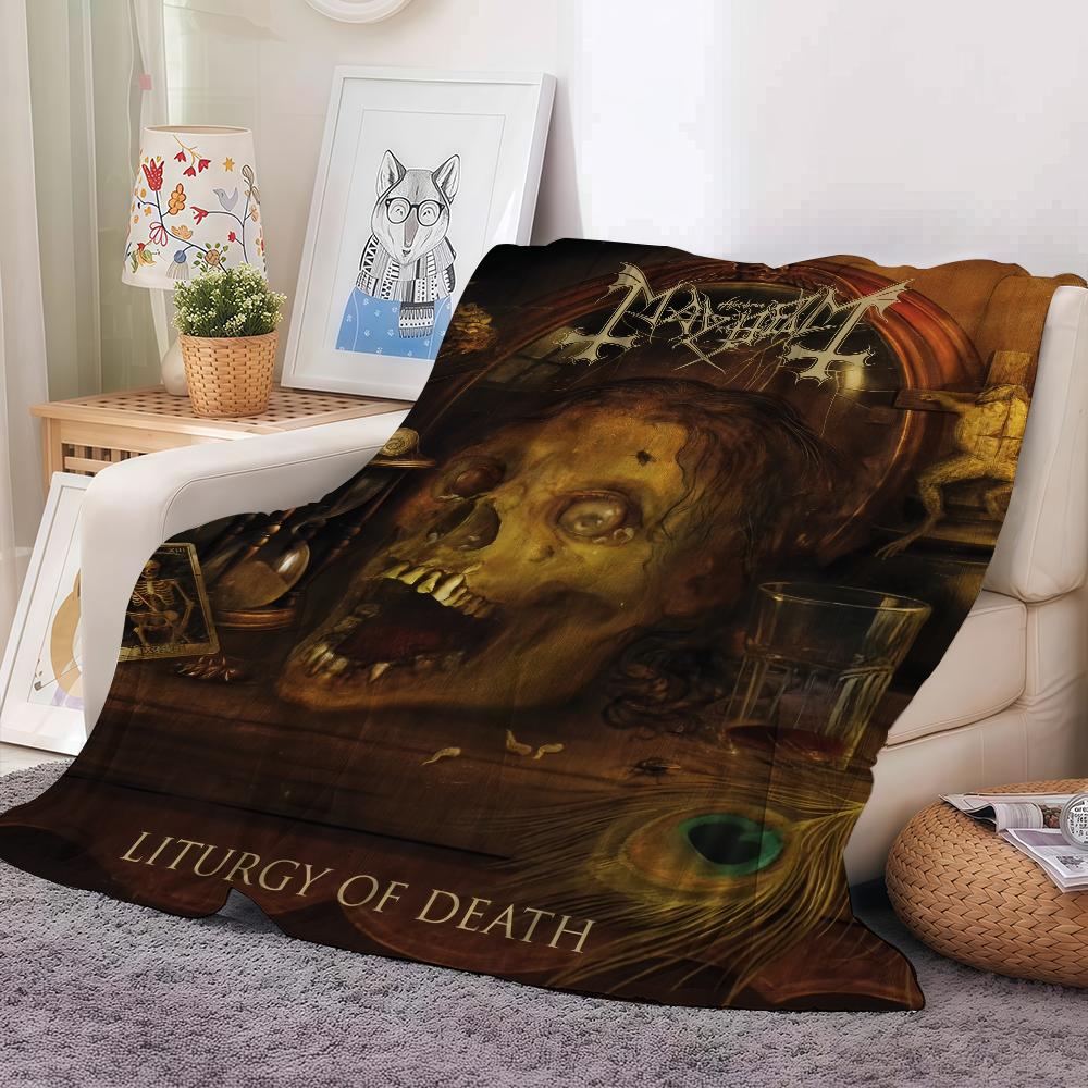 Band M-Mayhem Liturgy of Death Blanket Soft and Skin Friendly For Couch Bed Napping Bedspread All Seasons Comforter