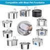 24 Pack Water Filter for Automatic Water Dispenser, Carbon Activated Purification, Black/White