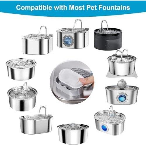 24 Pack Water Filter for Automatic Water Dispenser, Carbon Activated Purification, Black/White