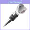 Crystal Heart Wine Stopper With Geometric Design For Wedding Celebration Gift
