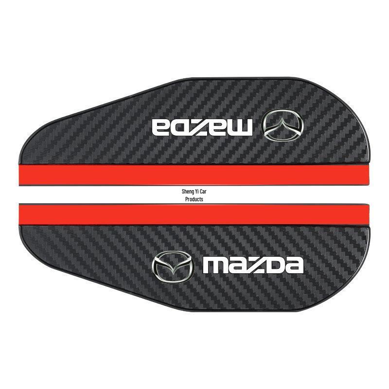 Carbon Fiber Pattern Rainproof Rearview Mirror Shield - Universal Fit