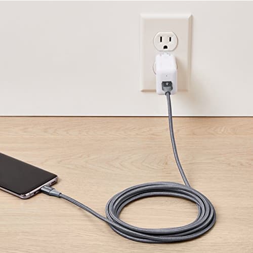 Basic USB C Cable (USB-C to USB-A 2.0) Fast Charging Nylon Braided Cord Speed ??480Mbps USB-IF Certified for Apple iPhone 15/iPad/Samsung Galaxy/Table